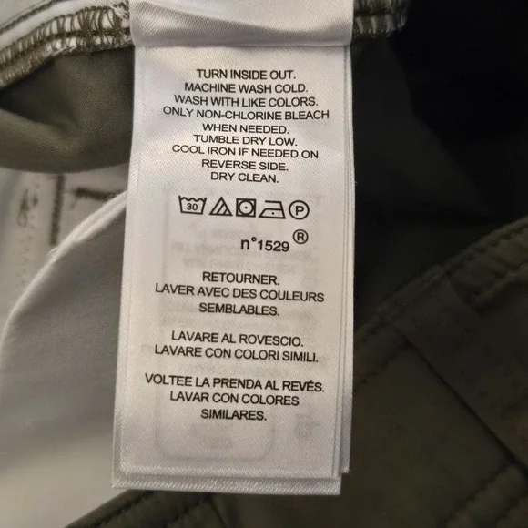 Lauren Ralph Lauren Cotton Sateen Straight Leg Cargo Pants Green 20W Utility NWT - Picture 9 of 9